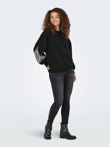 ONLY Sweatshirt 'ONLCally' in Schwarz