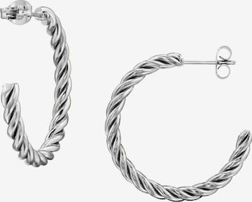 Maxte Ohrringe in Silber: Vorderseite