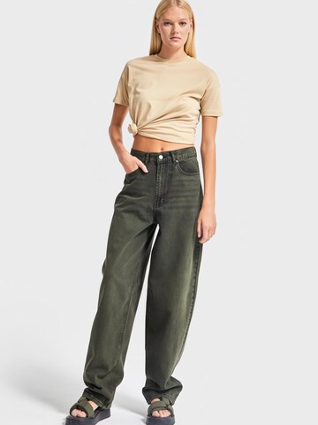 IT'S BASIC Loose fit Jeans 'IVY Skater Mid Rise Jeans' in Green