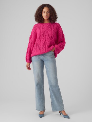 VERO MODA Pullover 'BLUEBERRY' in Pink