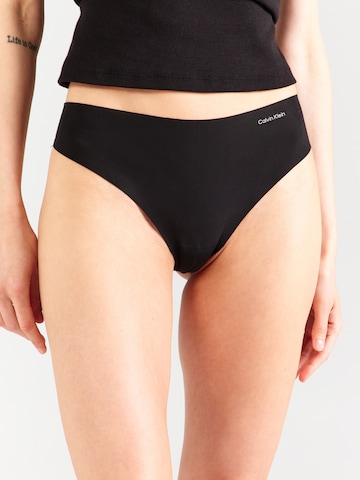 String 'THONG' di Calvin Klein Underwear in nero: frontale