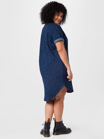 ONLY Carmakoma Jurk 'Kaylee' in Blauw