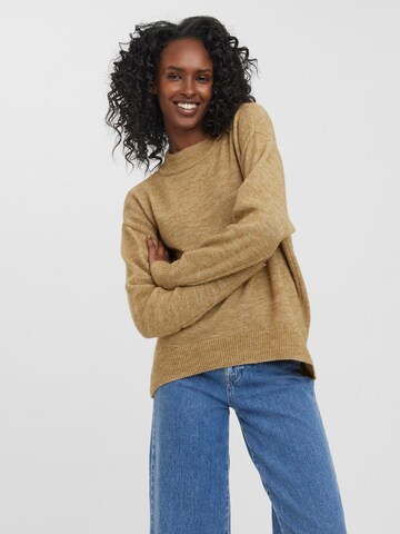 VERO MODA Sweater 'Vigga' in Brown: front