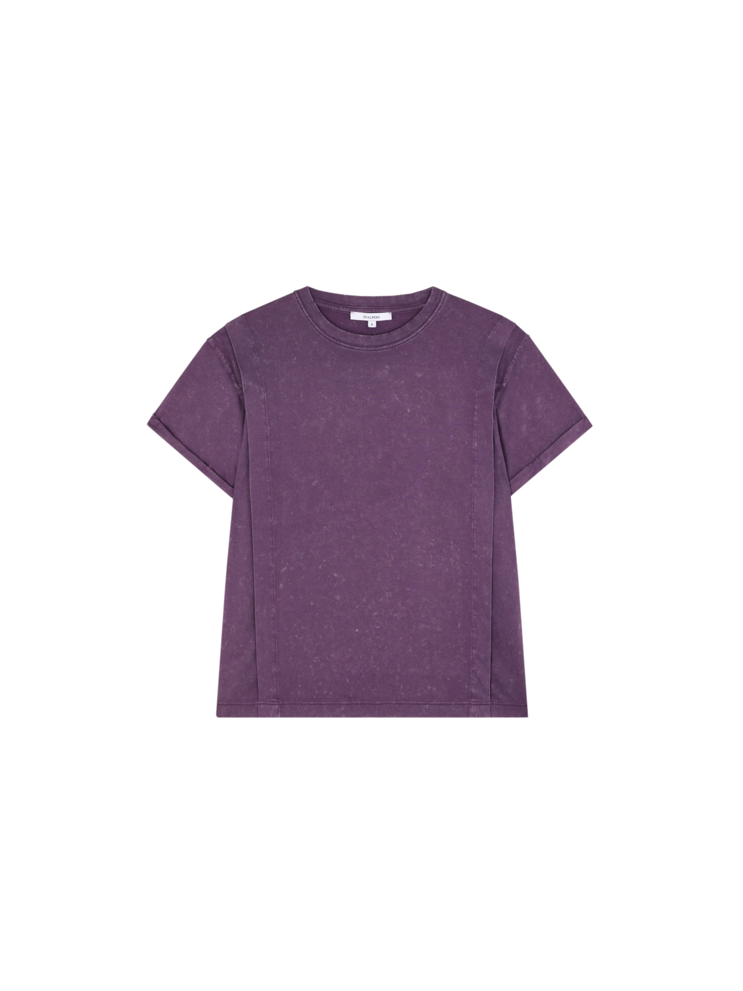 purpurinė Scalpers Marškinėliai 'Lapel Marble': priekis