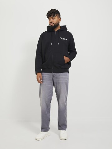 Jack & Jones Plus Sweatjakke 'JORVesterbro' i sort