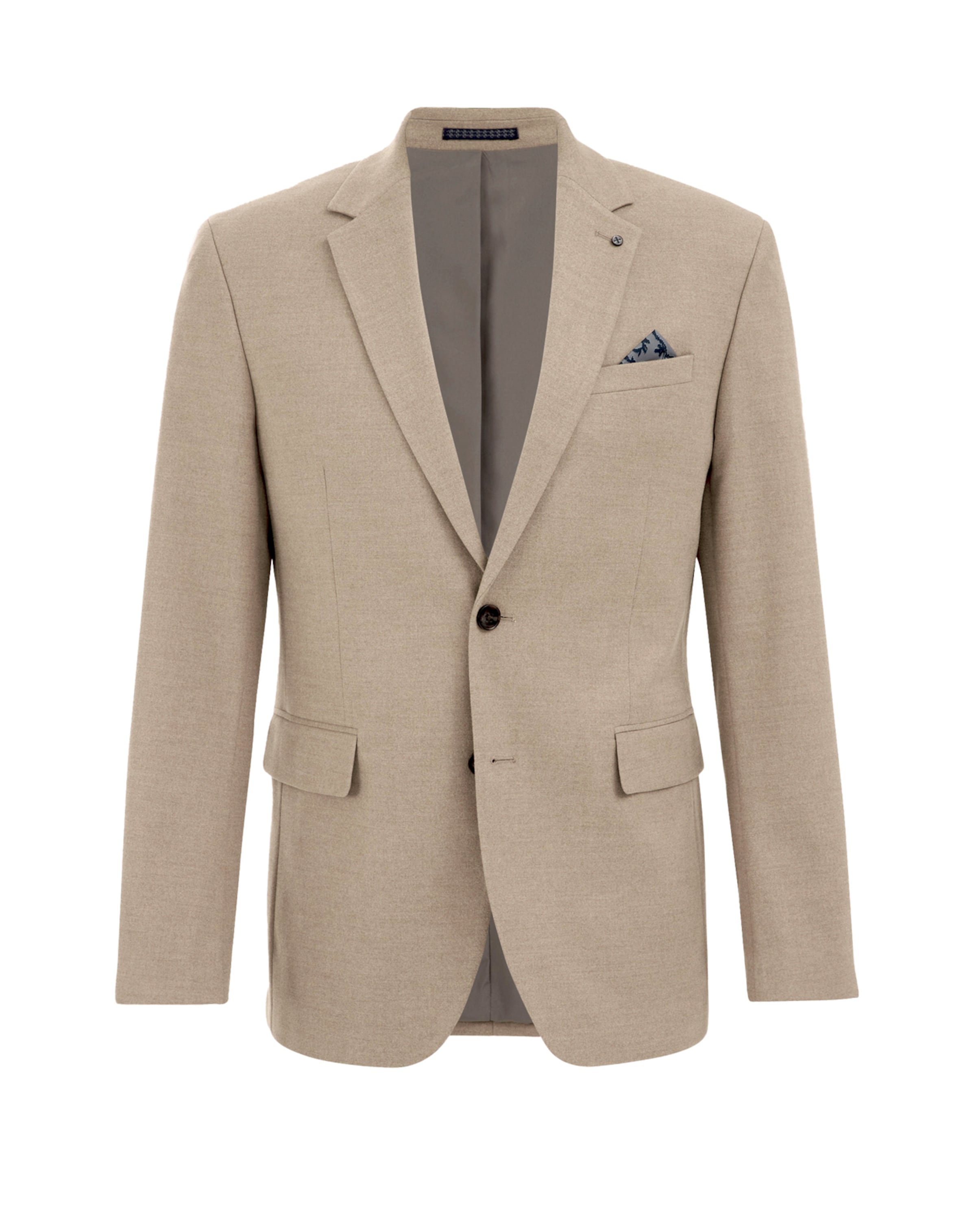 WE Fashion Slim fit Colbert in Beige: voorkant