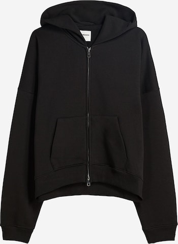 Bershka Sweatjacke in Schwarz: Vorderseite