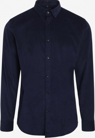 Coupe regular Chemise 'Norman' BRUUNS BAZAAR en bleu : devant