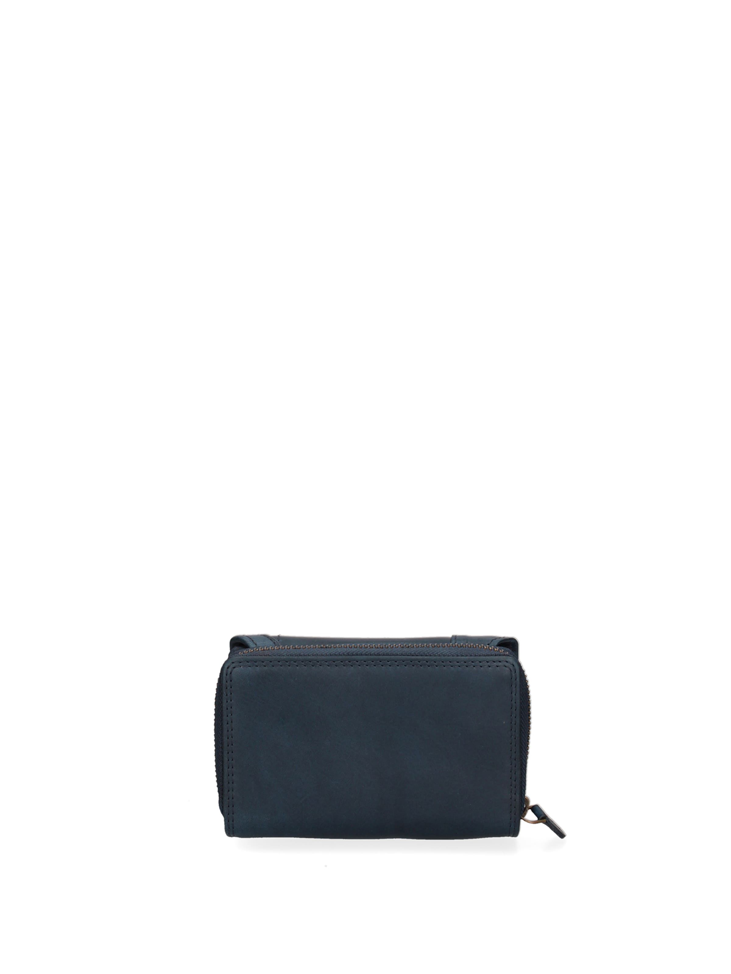 Portamonete 'Portafoglio Uomo Pelle Vacchetta Chiusura Magnetica Navy Hill Burry' di HILL BURRY in blu