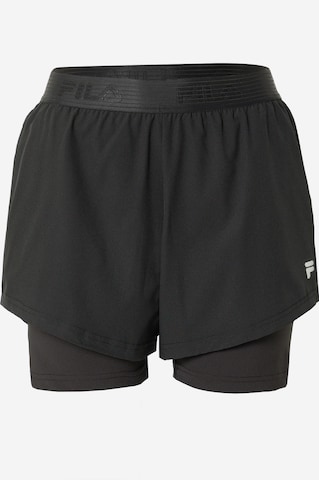 Regular Pantalon de sport 'RACINE' FILA en noir : devant