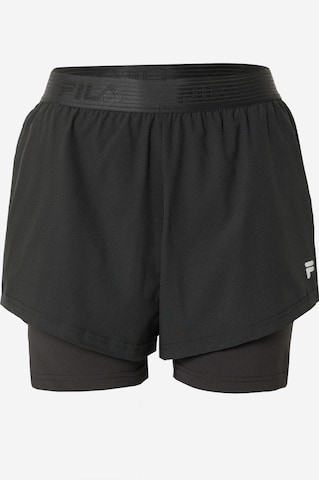 FILA - Regular Calças de desporto 'RACINE' em preto: frente