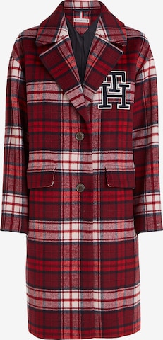 Manteau mi-saison TOMMY HILFIGER en rouge : devant