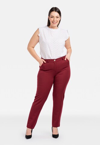 Regular Pantalon ' MELA ' Karko en rouge