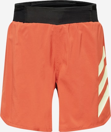 ADIDAS TERREX Workout Pants 'Agravic' in Red: front