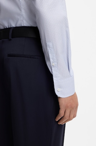 BOSS Slim fit Button Up Shirt 'Hank' in Blue