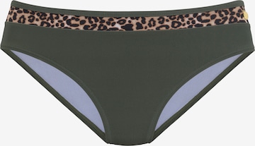 LASCANA Bikini Bottoms in Green: front