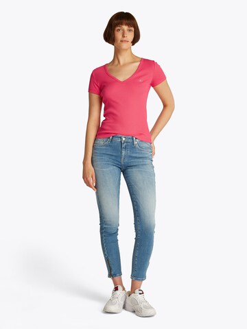 Tommy Jeans Shirt 'ESSENTIAL' in Red