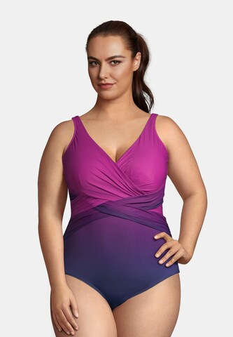 Lands‘ End Swimsuit ' 506284 ' in Purple: front