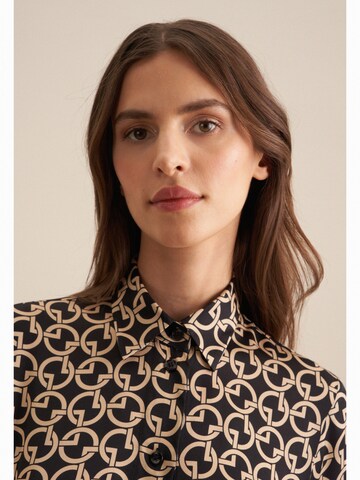 SEIDENSTICKER Blousejurk ' Schwarze Rose ' in Bruin