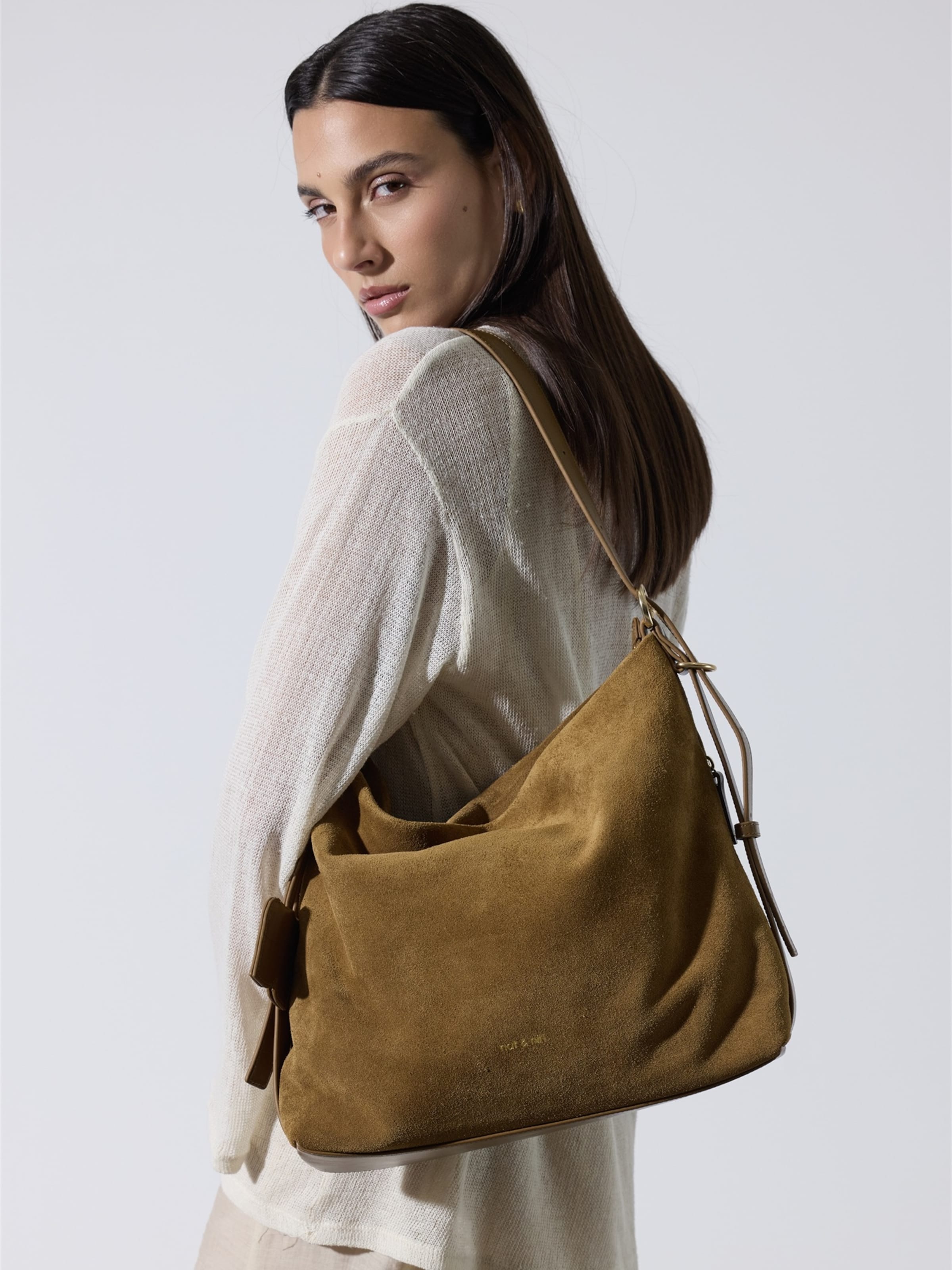 Nat&Nin Shoulder Bag 'Moreen' in Brown