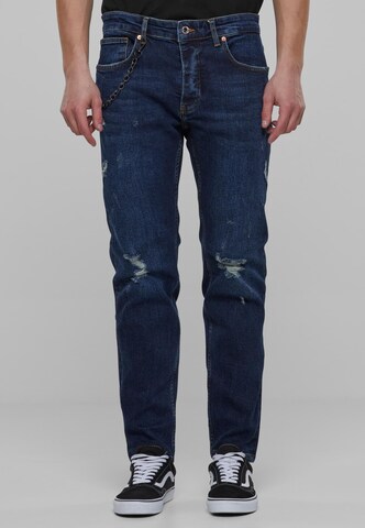 2Y Premium Regular Jeans in Blau: predná strana