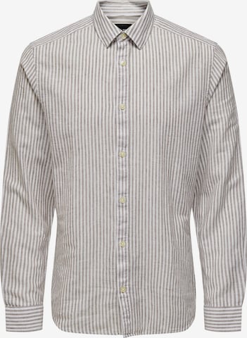 Only & Sons Overhemd 'CAIDEN' in Bruin: voorkant