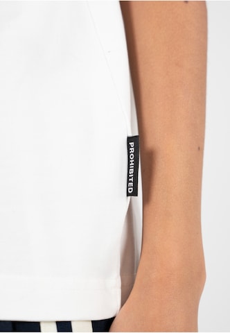 Maglietta 'Clubhouse' di Prohibited in bianco