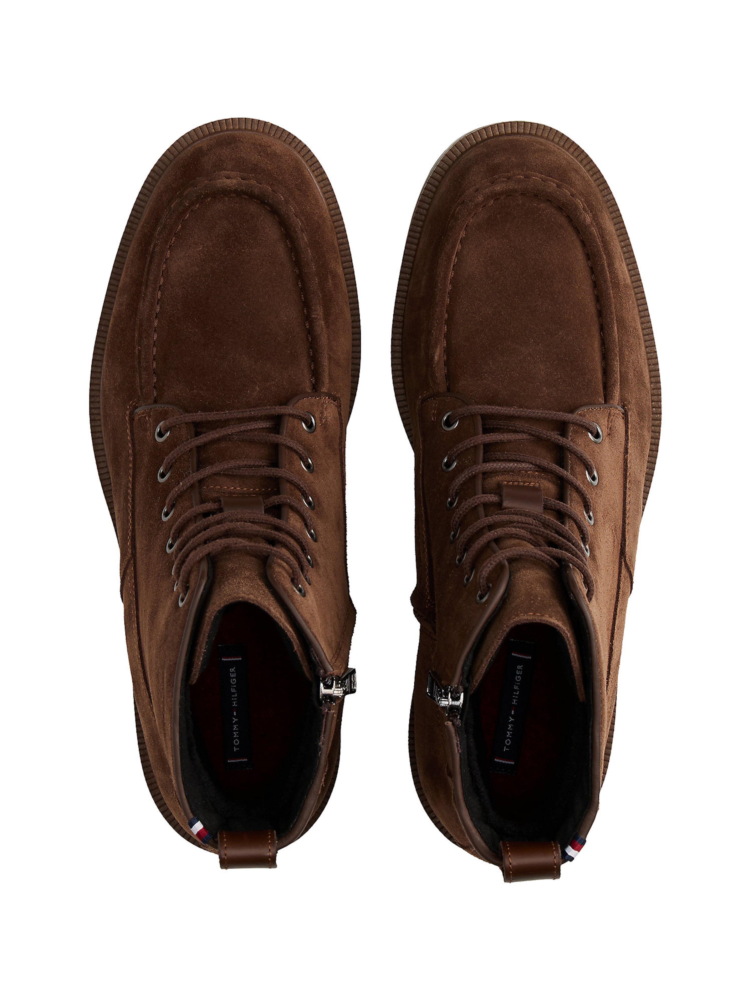 TOMMY HILFIGER Ботинки на шнуровке в Коричневый
