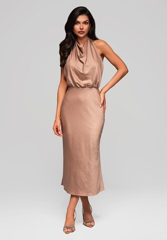 Robe de soirée Ombre en marron