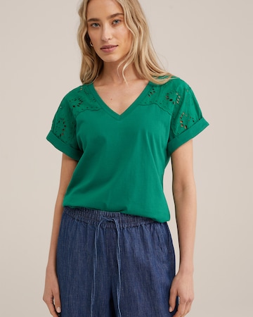 WE Fashion Shirt in Green: front