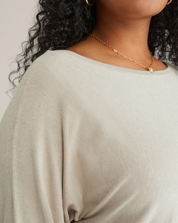 WE Fashion Пуловер 'Curve' в бежово