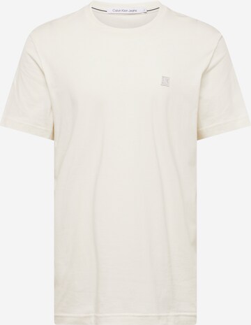 Maglietta di Calvin Klein Jeans in beige: frontale