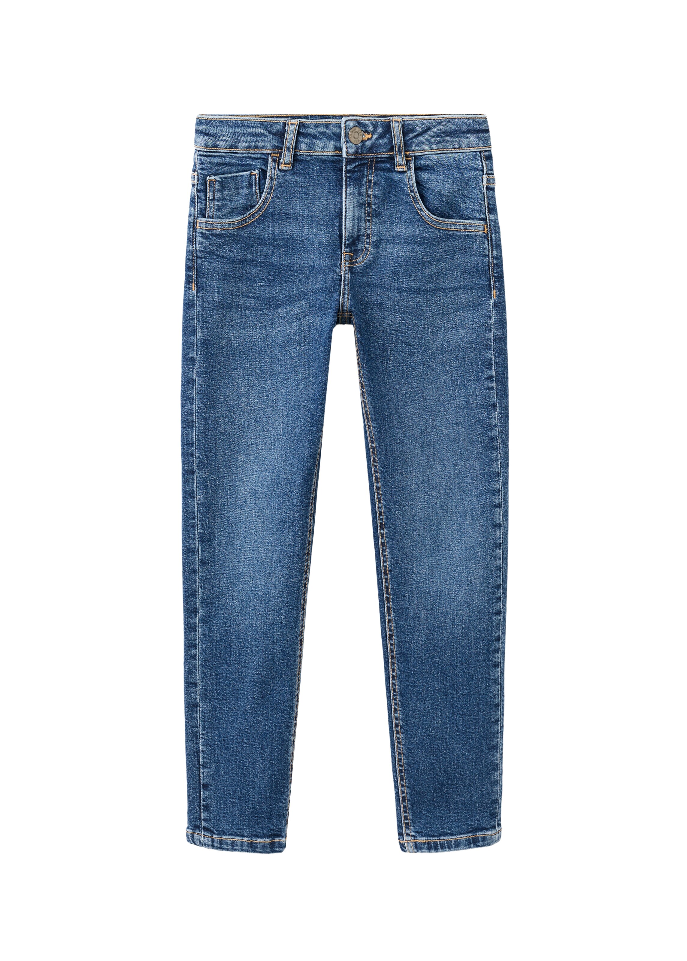 Skinny Jean MANGO KIDS en bleu : devant
