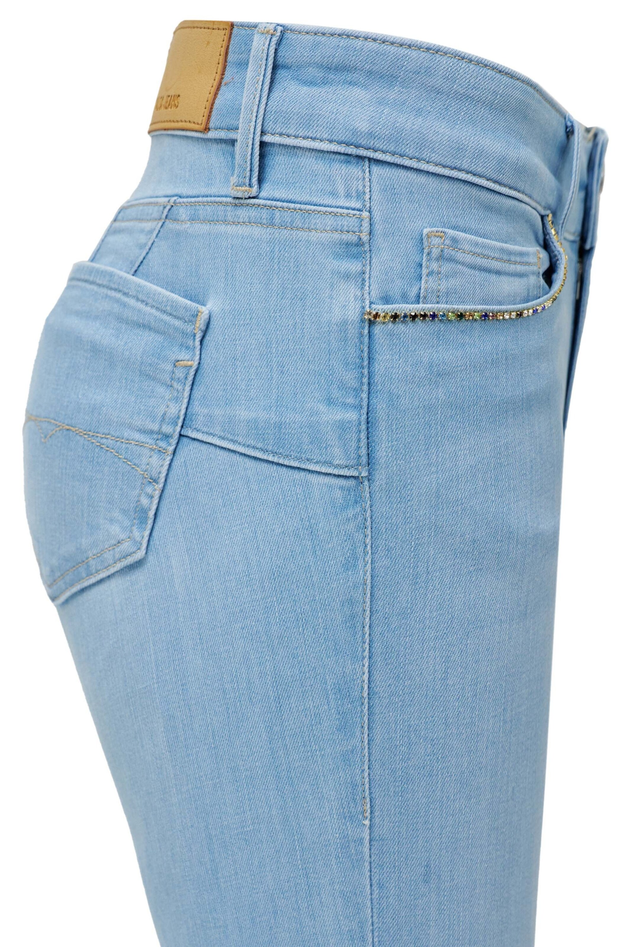 évasé Jean 'Wonder' Salsa Jeans en bleu