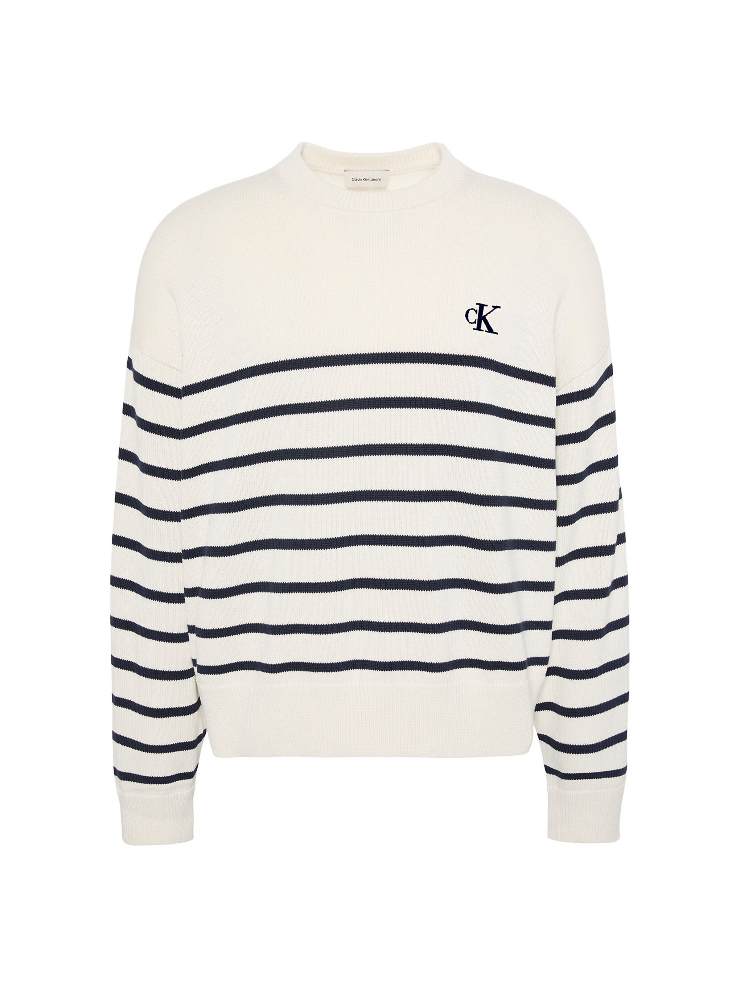 Calvin Klein Jeans Pullover in Weiß: Vorderseite