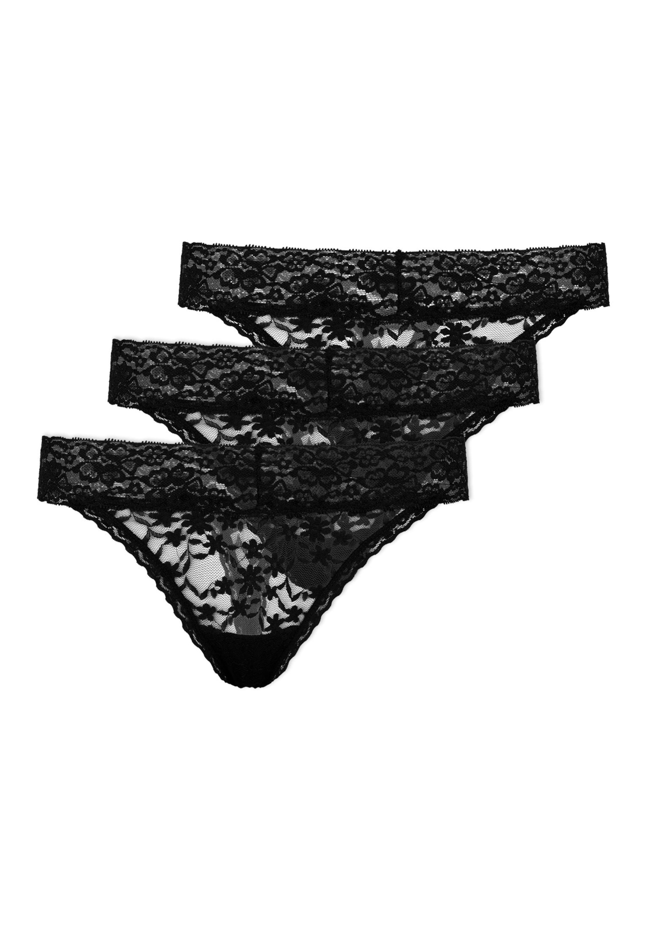 SNOCKS Tanga – černá: přední strana