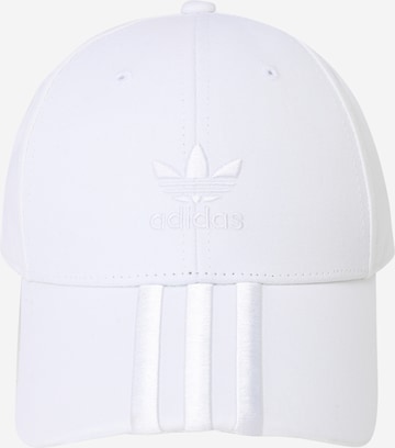 ADIDAS ORIGINALS Cap in White: front