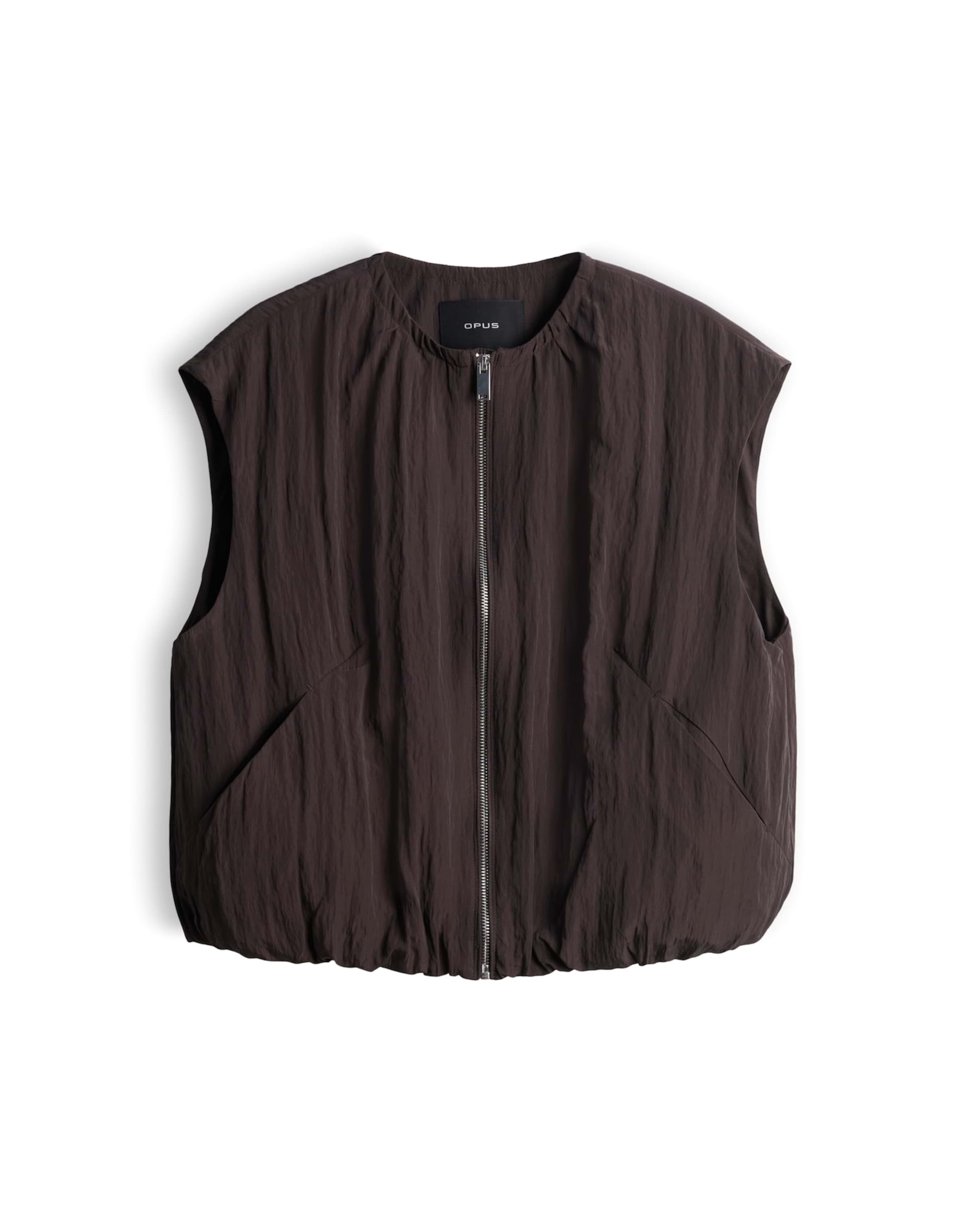 Gilet 'Werina' OPUS en marron : devant