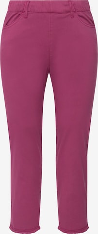 Ulla Popken Pants 'Sienna' in Purple: front