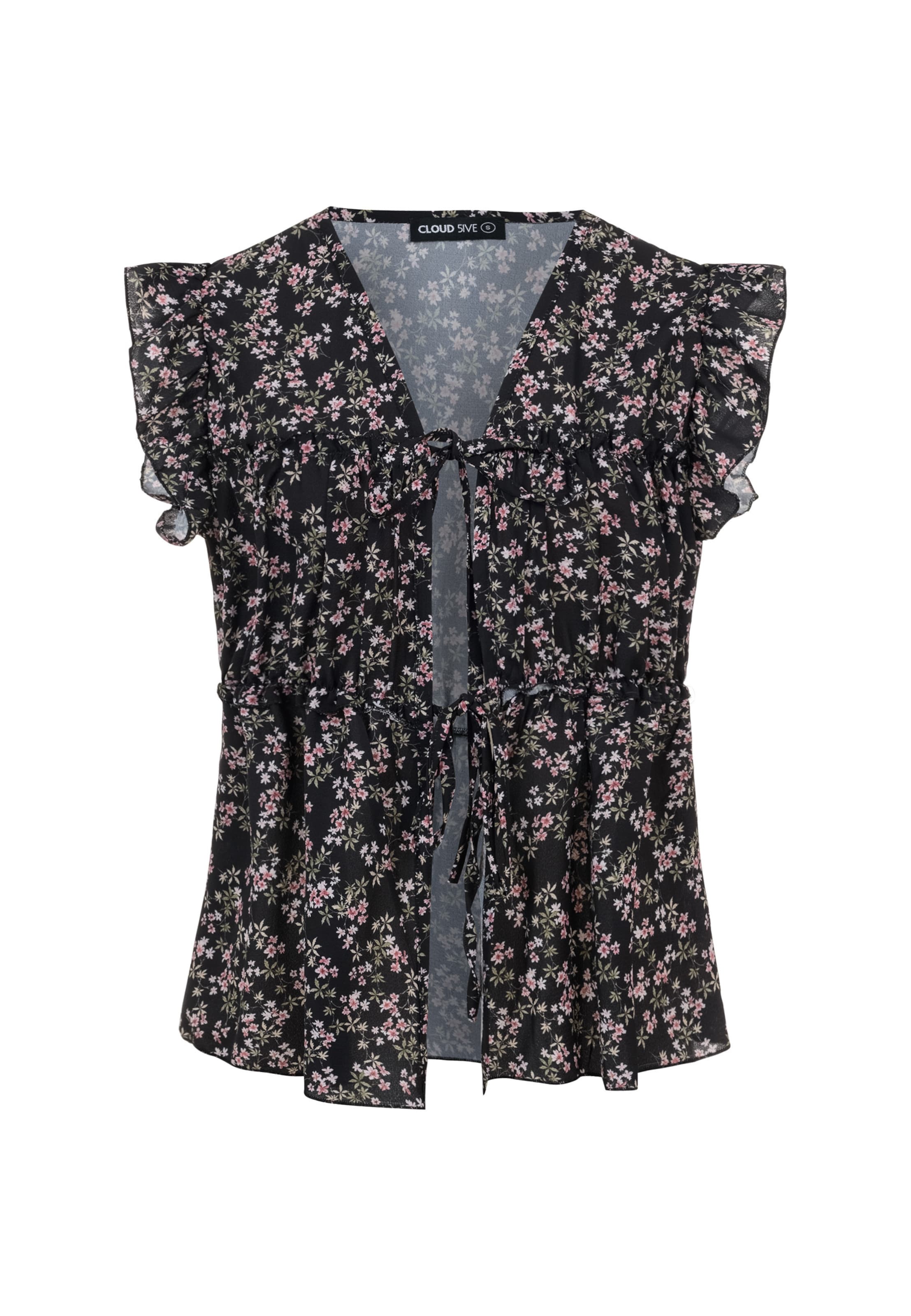 Camicia da donna di Cloud5ive in nero: frontale