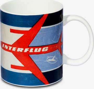 LOGOSHIRT Cup 'Interflug Luftverkehr' in Blue: front