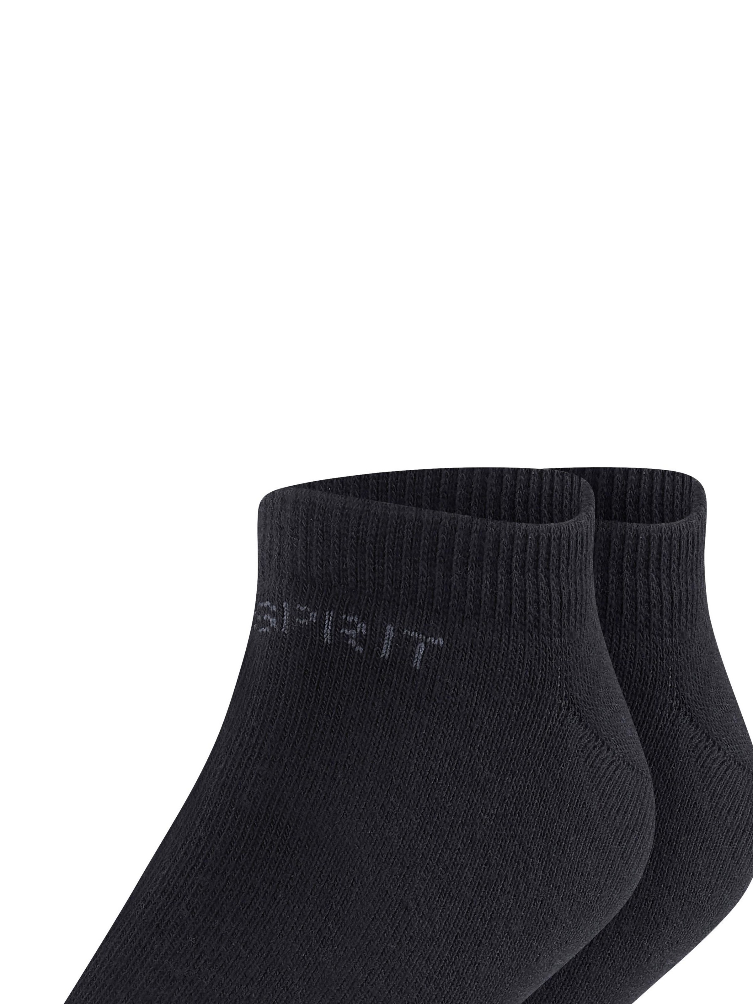 ESPRIT Socks 'Foot Logo 2-Pack' in Black