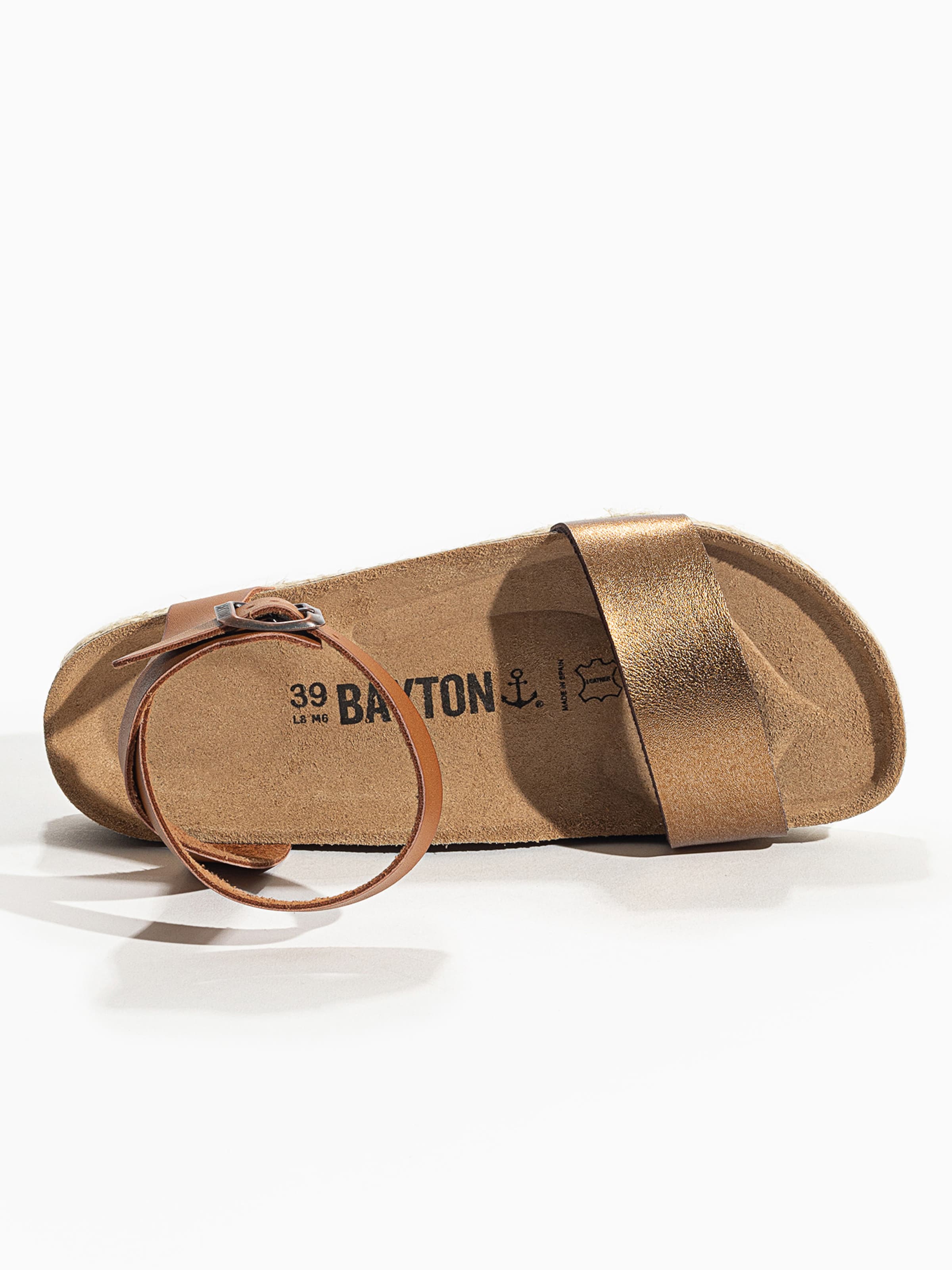 Sandalo con cinturino 'Jovial' di Bayton in bronzo