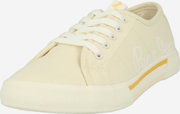 Pepe Jeans Platform trainers 'BRADY' in Yellow: front