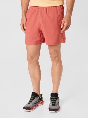 ADIDAS TERREX Regular Outdoor trousers in Orange: front