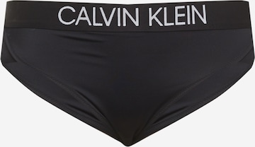 Calvin Klein Swimwear Bikini Bottoms in Black: front