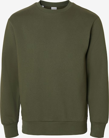 SELECTED Sweatshirt 'SLHDAN' in Grün: Vorderseite