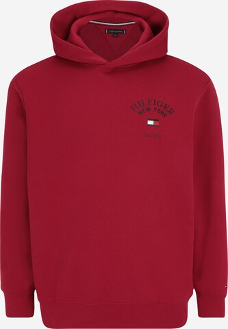 Tommy Hilfiger Big & Tall Tréning póló 'ARCHED VARSITY' - piros: elől