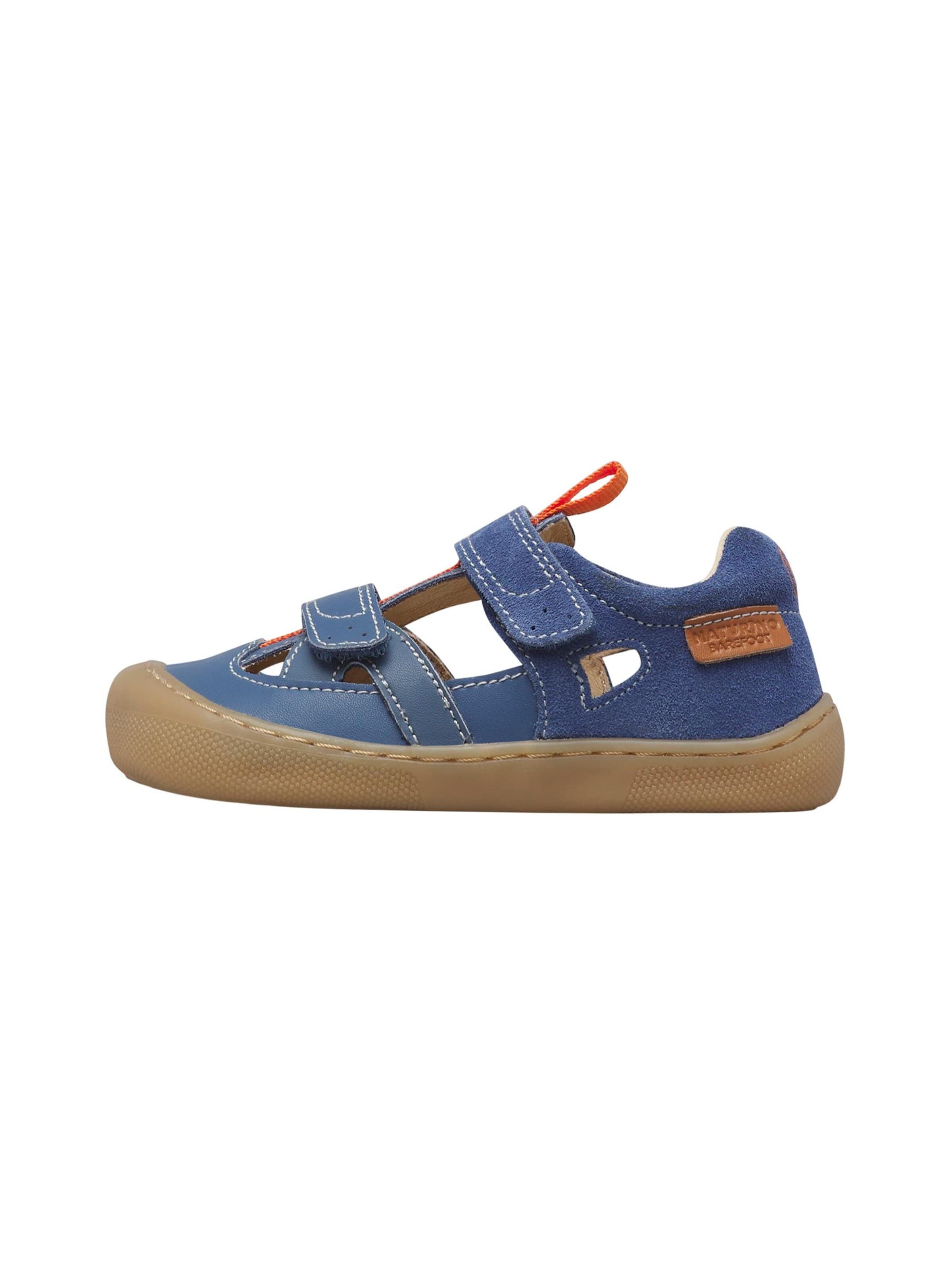 NATURINO Offene Schuhe 'BAREFOOT JAFFO VL.'‌‌‌‌‌ in Blau: Vorderseite