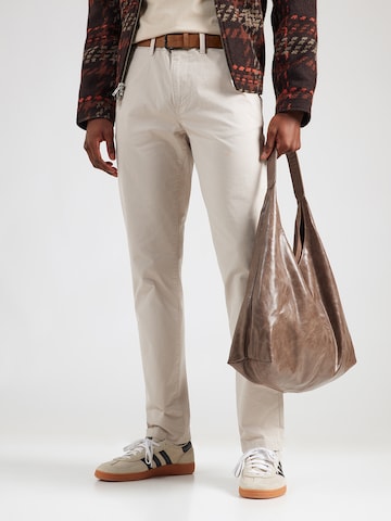 TOM TAILOR DENIM Slim fit Chino Pants in White: front